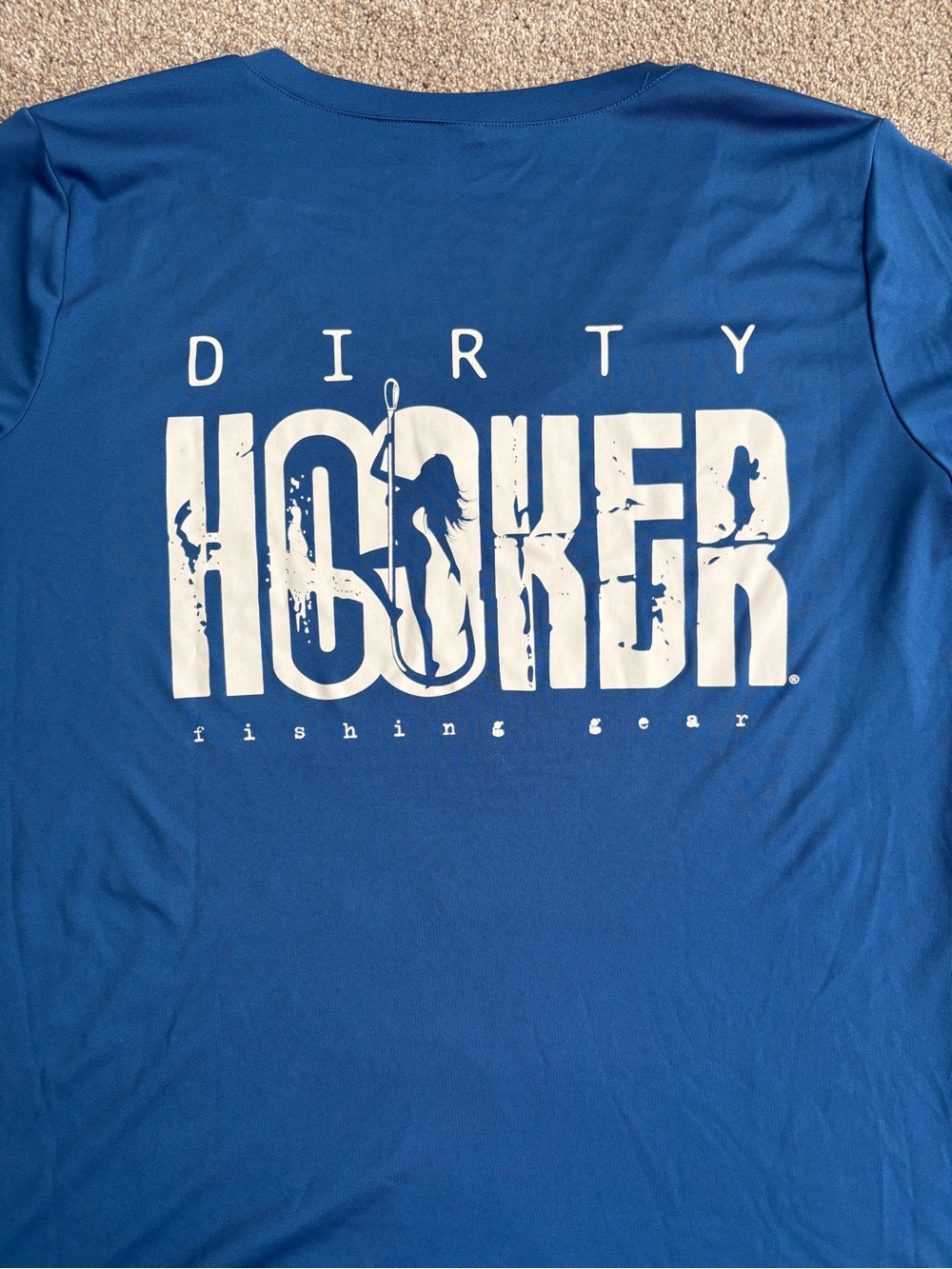 Sport-Tek Blue 'Dirty Hooker' Fishing Tee